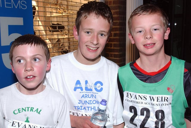 The 2008 junior line-up included winner Harry Leleu - centre - and he is now a top triathlete