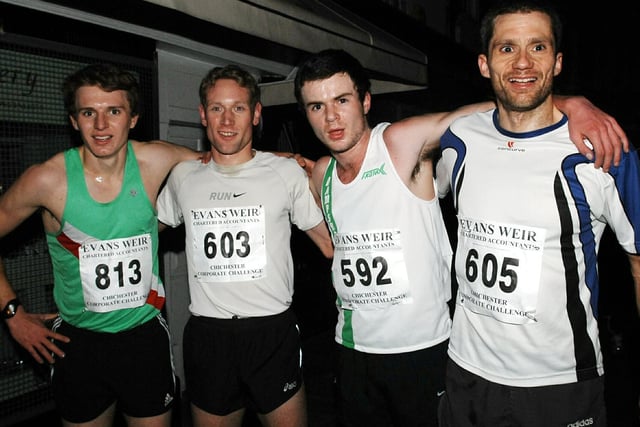 The top four in this 2009 race included the series' most consistent performer, James Baker, second from left