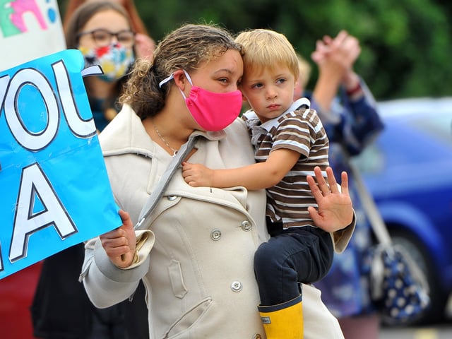 Donna Morgan leaves St Richard's Hospital after 92 days