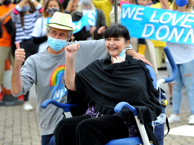 Donna Morgan leaves St Richard's Hospital after 92 days