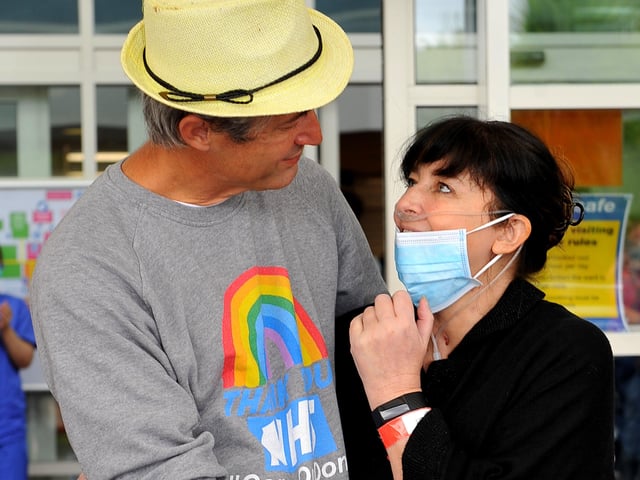 Donna Morgan leaves St Richard's Hospital after 92 days