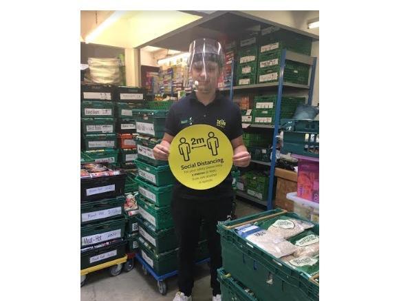 DENS volunteer Gareth Woodall is happy to give up his time in the Foodbank knowing that he, and everyone else is protected and safe