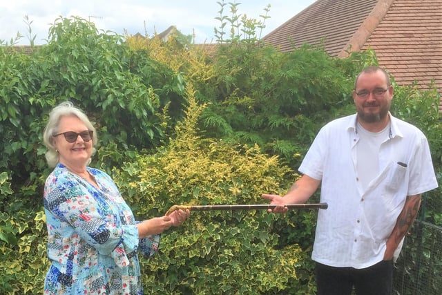 Louise Eden has thanked Dave Rance who returned her walking stick to her, after it was accidentally taken to the recycling centre. After meeting him she found out that he has also been shopping for anyone that needs help.