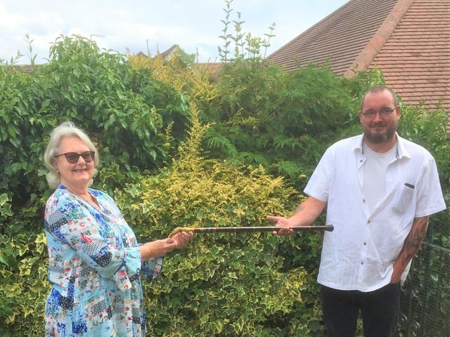 Louise Eden has thanked Dave Rance who returned her walking stick to her, after it was accidentally taken to the recycling centre. After meeting him she found out that he has also been shopping for anyone that needs help.