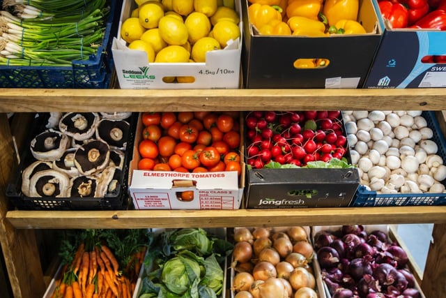 A wide selection of fruit and vegetables can be found in the shop. Photo: Kirsty Edmonds.