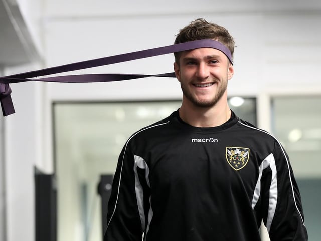 Smiles are certainly not banned at Saints as James Grayson showed
