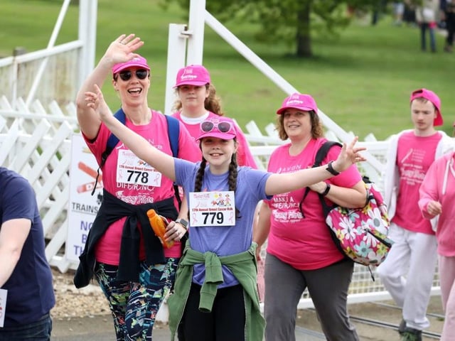 The Crazy Hats walk at Wicksteed Park is always a cheerful event! This was at the 2019 walk. (Photo Alison Bagley)