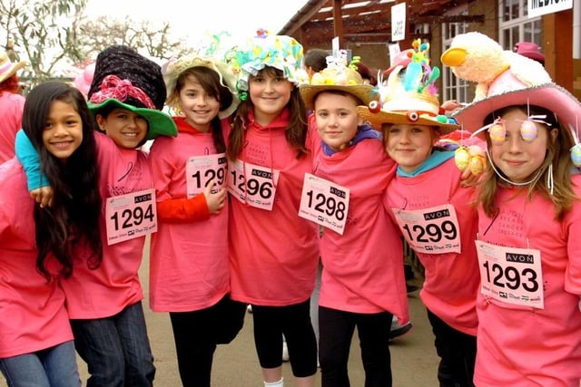 A group of pupils from St Thomas More primary school at the 2011 walk. (Photo Alan Castle)