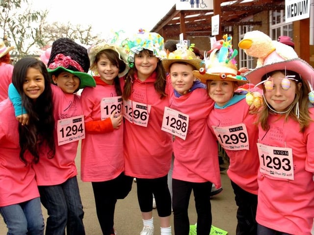 A group of pupils from St Thomas More primary school at the 2011 walk. (Photo Alan Castle)