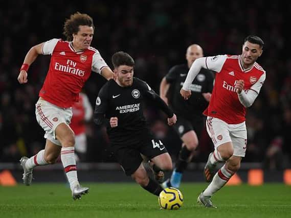 Aaron Connolly proved a menace to the Arsenal defence during Brighton's 2-0 win at the Emirates last December