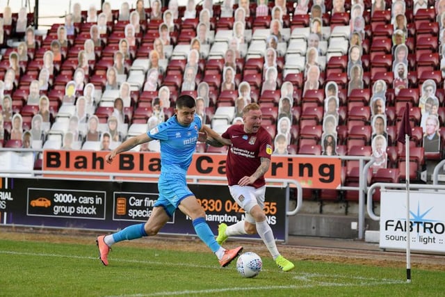 Had plenty of opportunities to put balls in the box, particularly at set-pieces, but whilst some of his delivery was excellent, Cheltenham's back three was in no mood to give Town any free headers... 6