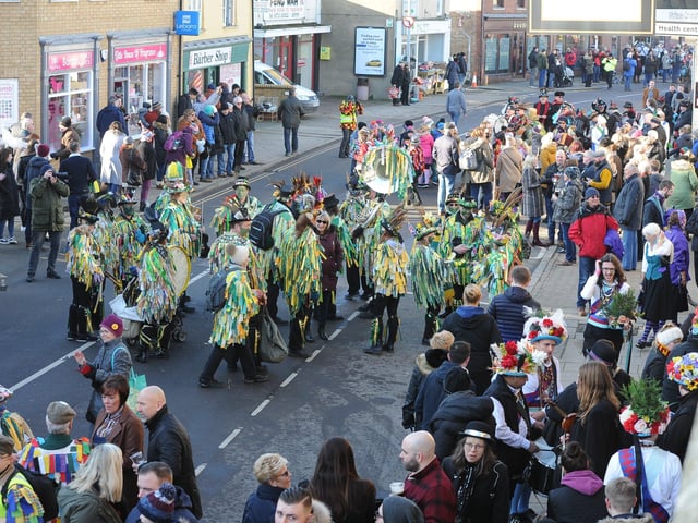 Straw Bear Festival 2020 at Whittlesey. EMN-200118-155041009
