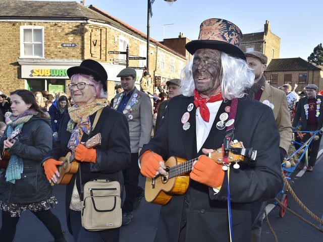 Straw Bear Festival 2020 at Whittlesey. EMN-200118-154408009