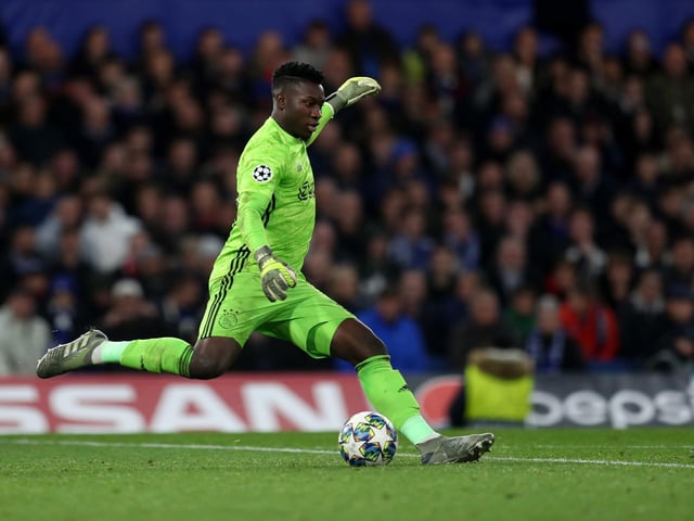 Ajax fans hung a banner outside the club's training ground on Monday, imploring Cameroon goalkeeper Andre Onana to stay amid interest from Barcelona, Chelsea and Tottenham. (Mail)