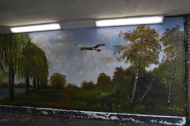 The underpass has been given a new lease of life - with a vital message had the heart of the works