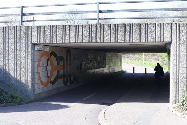 The underpass has been given a new lease of life - with a vital message had the heart of the works