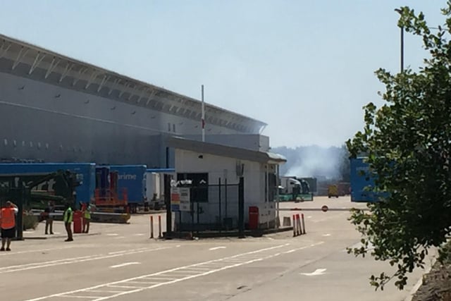 50 tonnes of carboard has been destroyed in the blaze