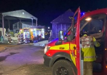 Multiples fire crews were called to the scene. Photo: Midhurst Fire Station