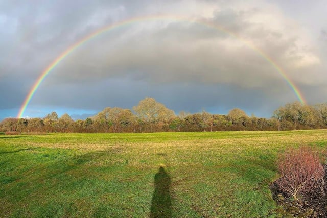 This perfect rainbow was captured on camera by Jade Masters