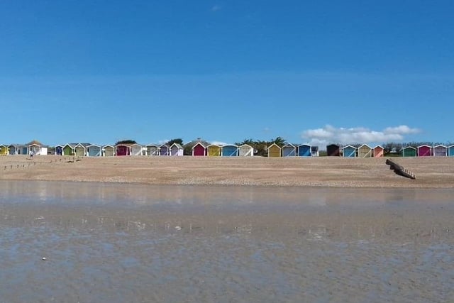 These beach huts were photographed by Christine O'Flaherty