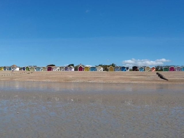 These beach huts were photographed by Christine O'Flaherty