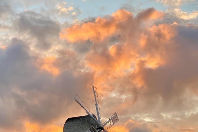 Windmill on the South Downs, by Rachel Kiley