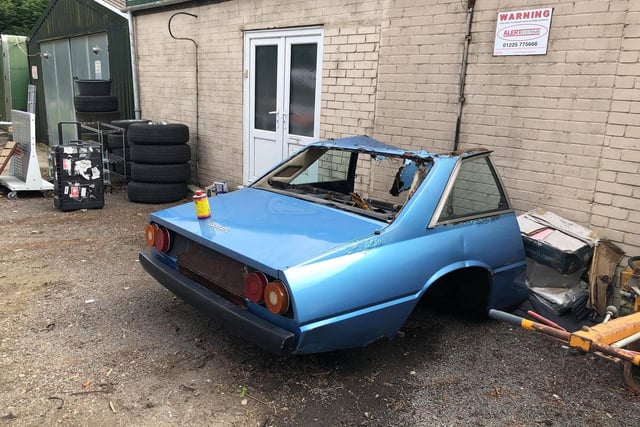 "Our Ferrari was a 1973 400GT that was badly damaged and written off over 25 years ago and then stored upside down so it had rotted in the strangest places," said Victoria.