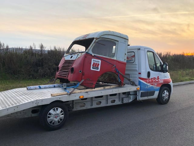 "We wanted to pop something in for our trucker enthusiasts so we have added a 1949 Renault Galion," said Victoria. "We only purchased the cab, which luckily was rust free but incredibly tatty and incomplete, on eBay."