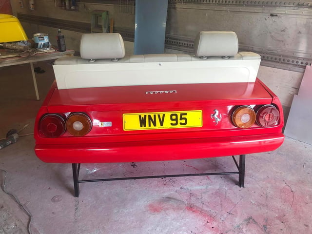 "The original vehicle was blue but we had to make it the iconic Ferrari Red because who doesn't want to sit in a red Ferrari!?" said Victoria.
