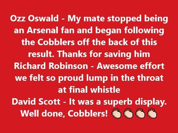 Show your support for Cobblers
