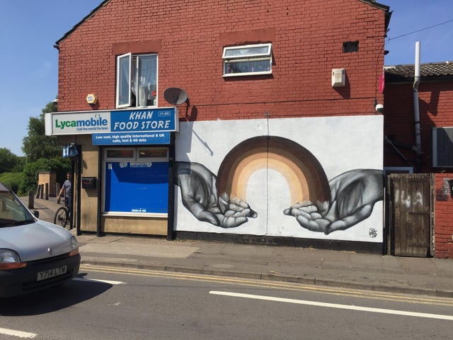 The underpass has been given a new lease of life - with a vital message had the heart of the works