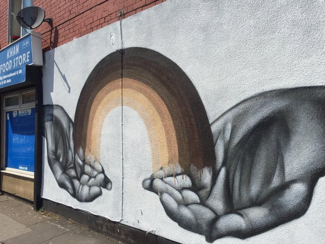 The underpass has been given a new lease of life - with a vital message had the heart of the works