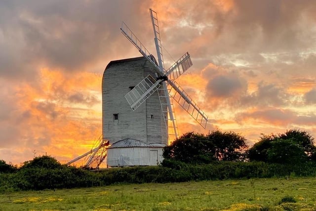 The windmill near Kingston, Lewes, taken by Rachel Kiley at sunset. SUS-200624-095712001