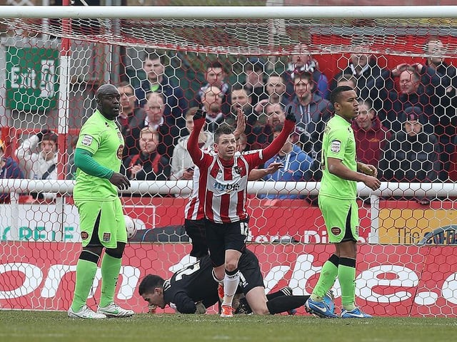 Bad day for Wembley-bound Cobblers as they are thumped at St James Park, with goals from Jamie Cureton (see pic), Jake Gosling and a Lee Nicholls own goal