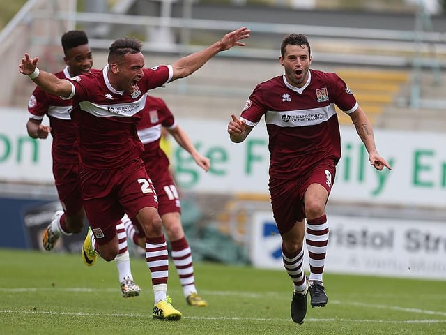 Marc Richards scored a spectacular overhead kick in the 89th-minute to secure a win for the Cobblers