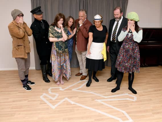 The cast of Death by Design.