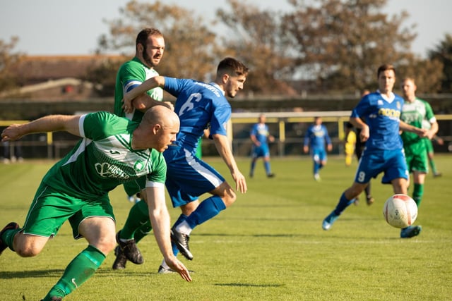 Action from Selsey FC's 2-1 home win over Mile Oak / Pictures: Chris Hatton