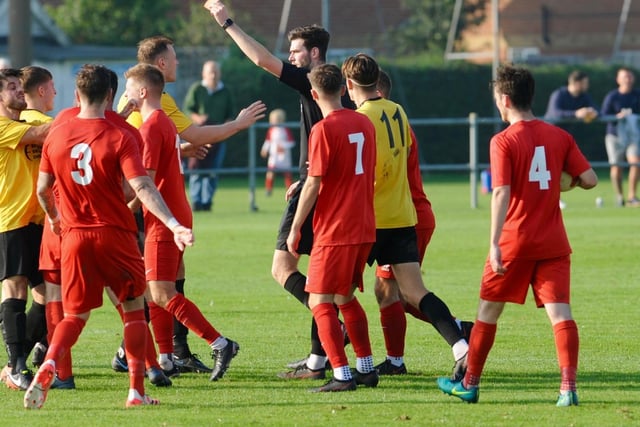 Action and goal celebrations from Littlehampton's 5-2 win at home to Crawley Down Gatwick / Pictures: Stephen Goodger