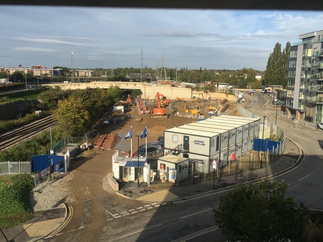 Work has been going on at the development throughout the pandemic
