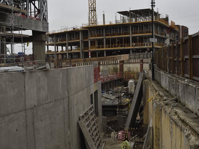 Work has been going on at the development throughout the pandemic