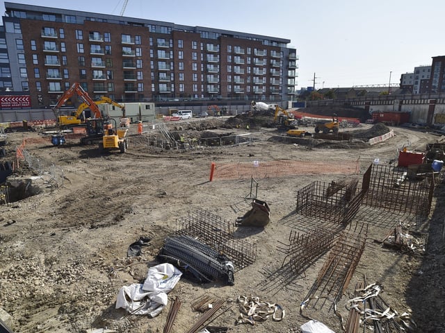 Work has been going on at the development throughout the pandemic