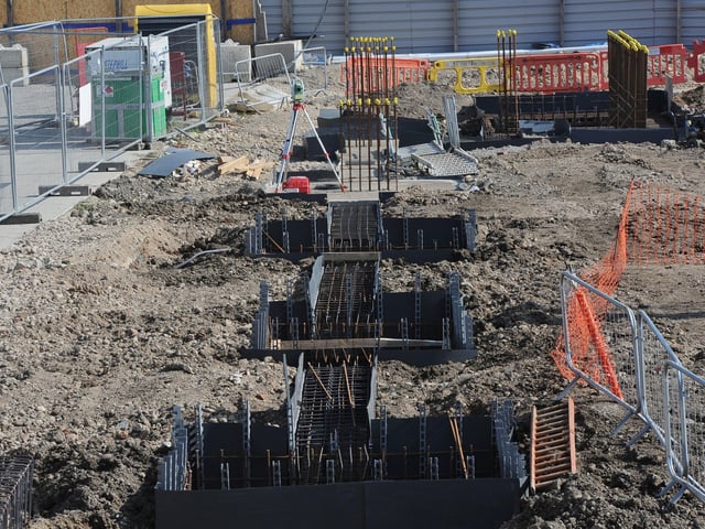 Work has been going on at the development throughout the pandemic