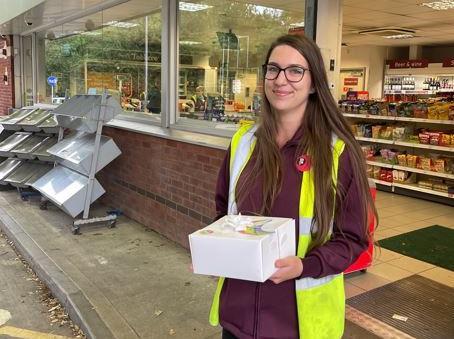 Sainsbury's West Green received Tilgate Bakery's generous gift