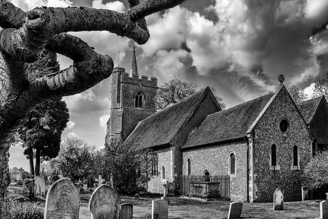 Alan Skipp - “Church of St Mary and St Thomas, Knebworth” Knebworth House