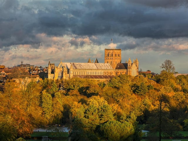 Brian Cooke - “Autumn Light” St Albans Abbey