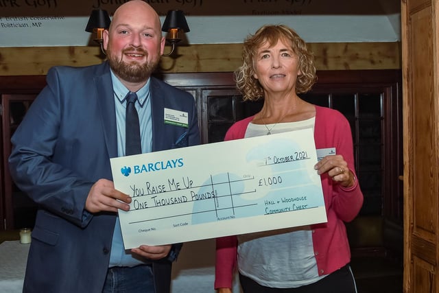 You Raise Me Up — a family bereavement charity received £1,000