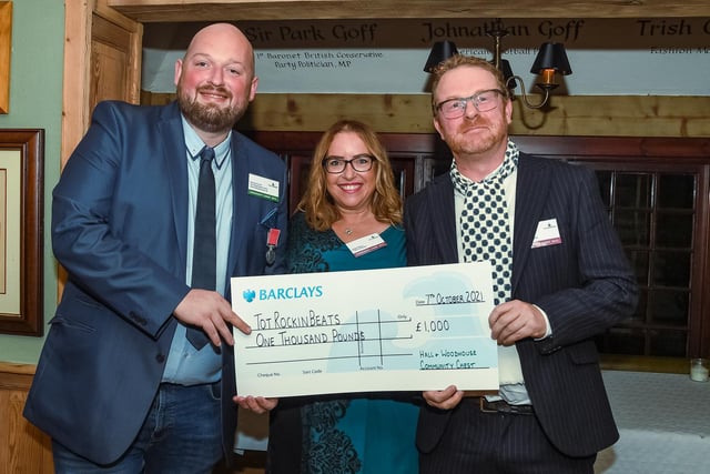 TotRockinBeats received £1,000 from the Charity Chest