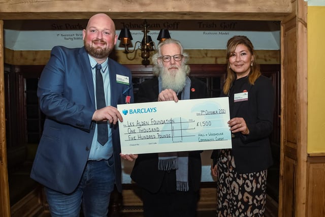 Les Alden Foundation received £1,500. The charity was set up during the Covid pandemic in 2020, to support residents of Worthing in financial difficulties