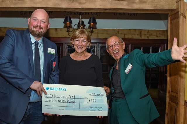ROX Music and Arts celebrate their £500 donation joyously