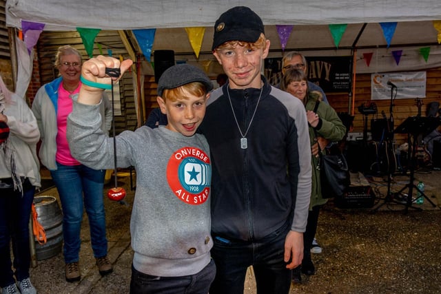The evening ended with the winners of both categories going head-to-head, with Shane (left), the winner of the junior category, being crowned ‘champion of champions’.